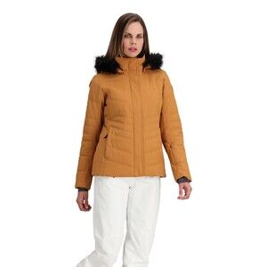 Obermeyer Women’s Tuscany ii Jacket Size 10 Brown Sugar Removable Hood